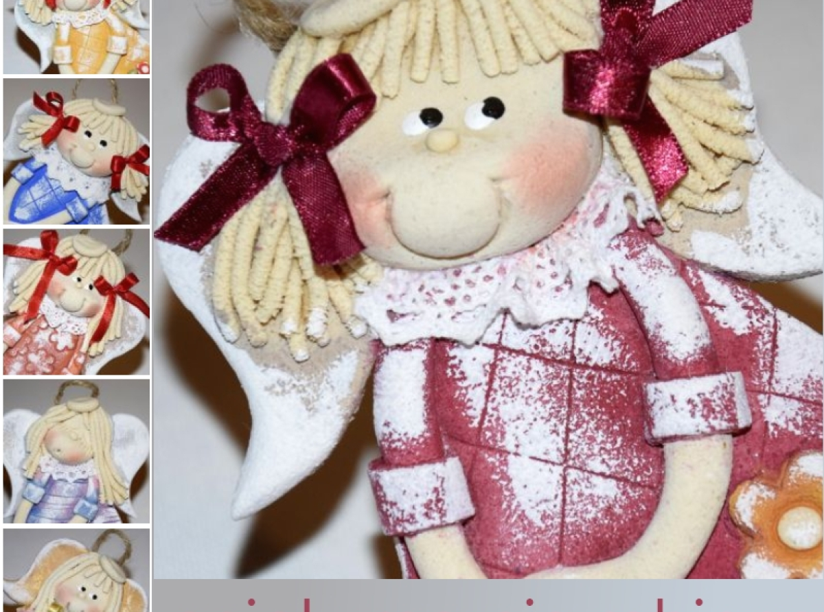 Pomysłowe, ręcznie robione aniołki z imieniem dziecka i dedykacją to wspaniałe, pamiątkowe propozycje z okazji I Komunii Świętej, Chrztu dziecka lub z okazji ślubu.